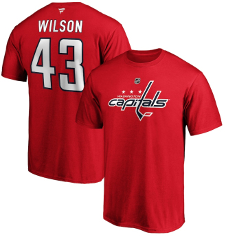 Washington Capitals мъжка тениска Tom Wilson #43 Stack Logo Name & Number