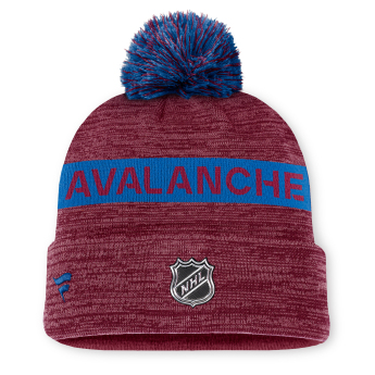 Colorado Avalanche зимна шапка Authentic Pro Rink Beanie Cuff With POM