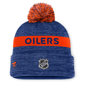 Edmonton Oilers зимна шапка Authentic Pro Rink Beanie Cuff With POM
