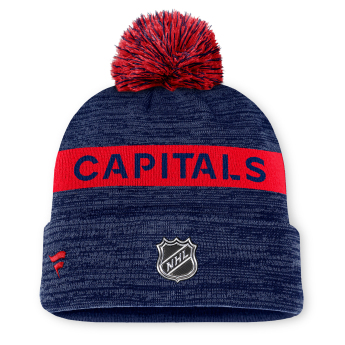 Washington Capitals зимна шапка Authentic Pro Rink Beanie Cuff With POM