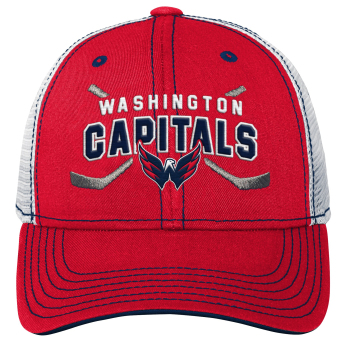 Washington Capitals детска бейзболна шапка с козирка Lockup Meshback Adjustable