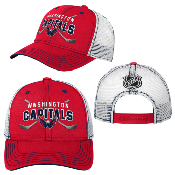 Washington Capitals детска бейзболна шапка с козирка Lockup Meshback Adjustable