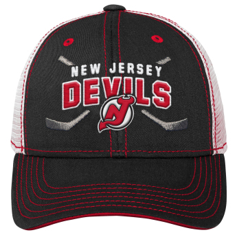 New Jersey Devils баскетболна шапка с козирка Lockup Meshback Adjustable