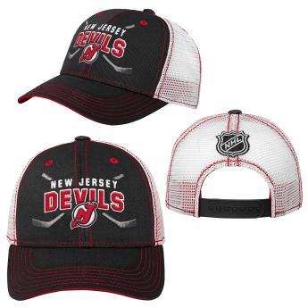 New Jersey Devils баскетболна шапка с козирка Lockup Meshback Adjustable