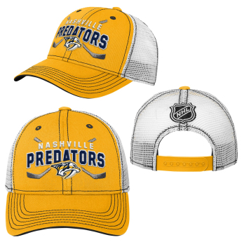Nashville Predators баскетболна шапка с козирка Lockup Meshback Adjustable