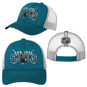 San Jose Sharks детска бейзболна шапка с козирка Lockup Meshback Adjustable