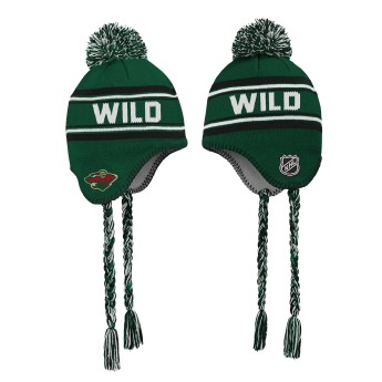 Minnesota Wild детска зимна шапка Jacquard Tassel Knit With Pom