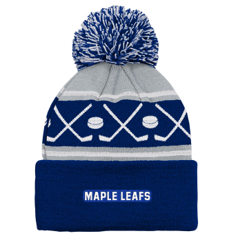 Toronto Maple Leafs детска зимна шапка Face-Off Cuff Pom