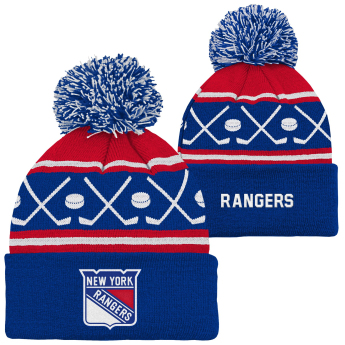 New York Rangers детска зимна шапка Face-Off Cuff Pom