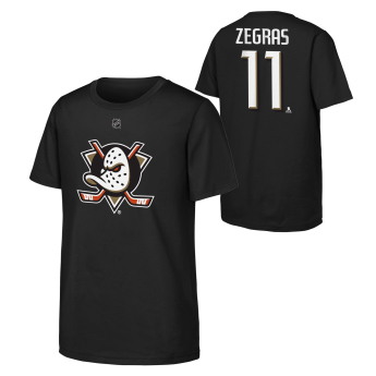 Anaheim Ducks детска тениска Trevor Zegras Flat Name & Number Ctn