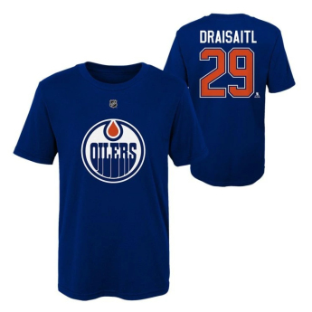 Edmonton Oilers детска тениска Leon Draisaitl #29 Flat Captains N&N Ctn Tee