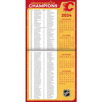 Calgary Flames календар 2025 Wall Calendar