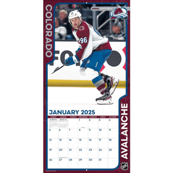 Colorado Avalanche календар 2025 Wall Calendar
