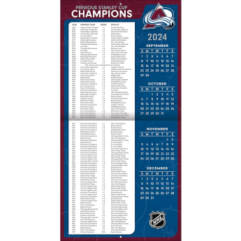 Colorado Avalanche календар 2025 Wall Calendar