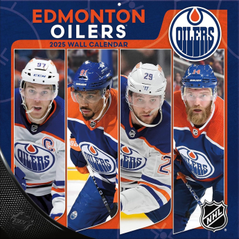 Edmonton Oilers календар 2025 Wall Calendar