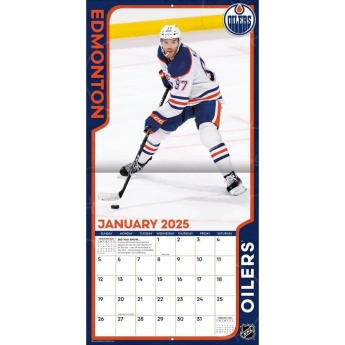Edmonton Oilers календар Connor McDavid #97 2025 Wall Calendar