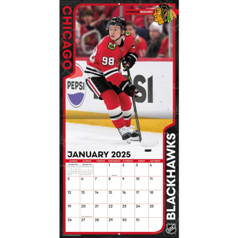 Chicago Blackhawks календар 2025 Wall Calendar
