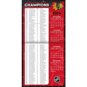 Chicago Blackhawks календар 2025 Wall Calendar