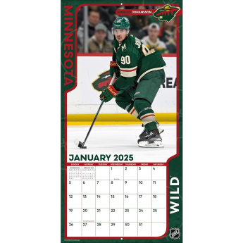 Minnesota Wild календар 2025 Wall Calendar