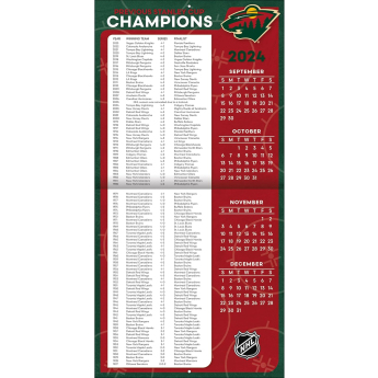 Minnesota Wild календар 2025 Wall Calendar