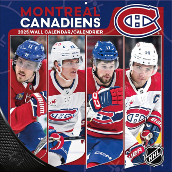 Montreal Canadiens календар 2025 Wall Calendar