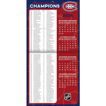 Montreal Canadiens календар 2025 Wall Calendar