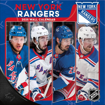 New York Rangers календар 2025 Wall Calendar