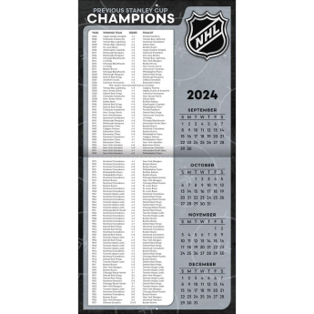 NHL продукти календар Elite 2025 Wall Calendar
