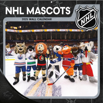 NHL продукти календар Mascots 2025 Wall Calendar