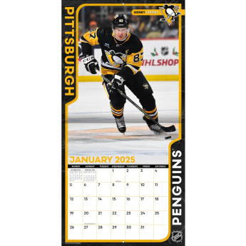 Pittsburgh Penguins календар 2025 Wall Calendar