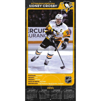 Pittsburgh Penguins календар Sidney Crosby #87 2025 Wall Calendar
