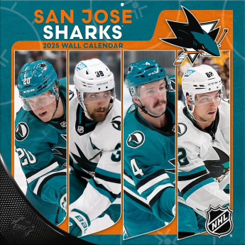 San Jose Sharks календар 2025 Wall Calendar