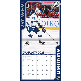 Tampa Bay Lightning календар 2025 Wall Calendar