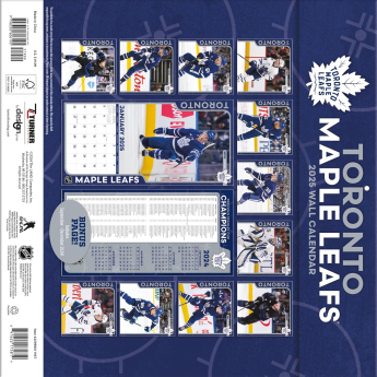 Toronto Maple Leafs календар 2025 Wall Calendar