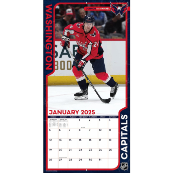Washington Capitals календар 2025 Wall Calendar