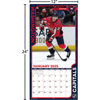 Washington Capitals календар 2025 Wall Calendar