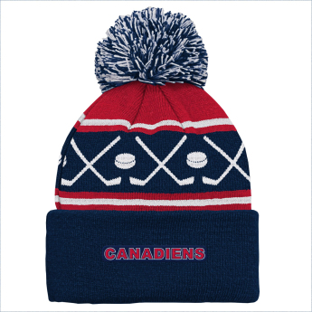 Montreal Canadiens детска зимна шапка Face-Off Cuff Pom