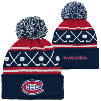 Montreal Canadiens детска зимна шапка Face-Off Cuff Pom