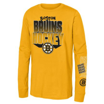 Boston Bruins детска тениска с дълъг ръкав Stand Out Ls Ctn