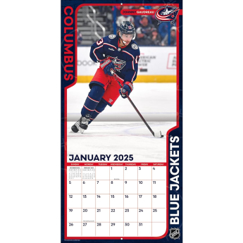 Columbus Blue Jackets календар 2025 Wall Calendar