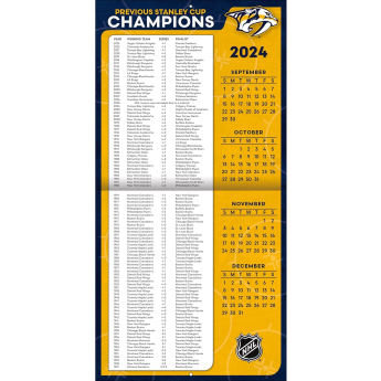 Nashville Predators календар 2025 Wall Calendar
