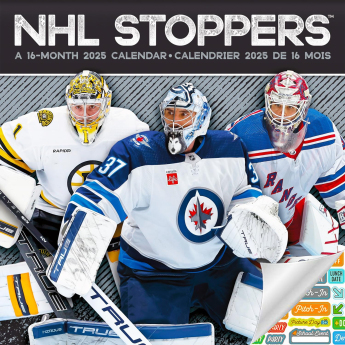 NHL продукти календар Stoppers 2025 Wall Calendar