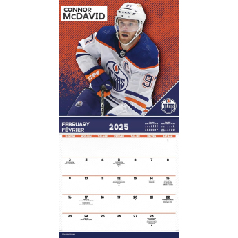 NHL продукти календар Superstars 2025 Wall Calendar