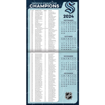 Seattle Kraken календар 2025 Wall Calendar