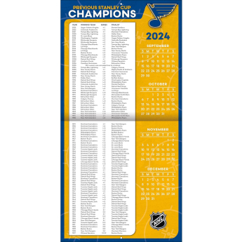 St. Louis Blues календар 2025 Wall Calendar