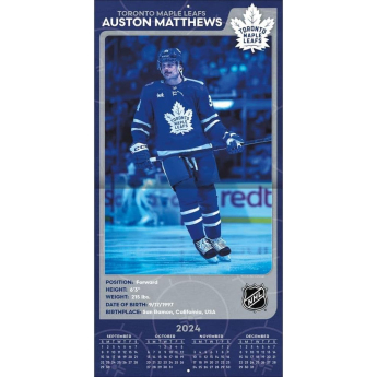 Toronto Maple Leafs календар #34 Auston Matthews 2025 Wall Calendar