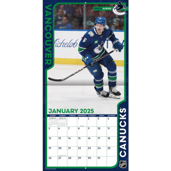 Vancouver Canucks календар 2025 Wall Calendar