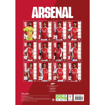 Arsenal FC календар 2025