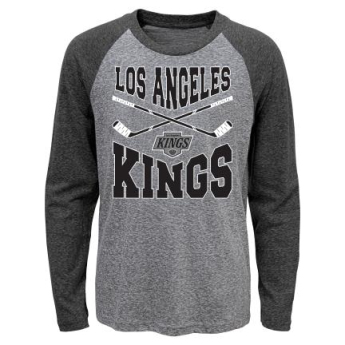 Los Angeles Kings детска тениска с дълъг ръкав Cross Stick Ls Triblend Raglan