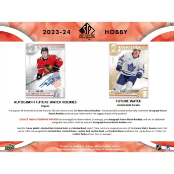 NHL кутии хокей карти NHL 2023-24 Upper Deck SP Authentic Hobby Box